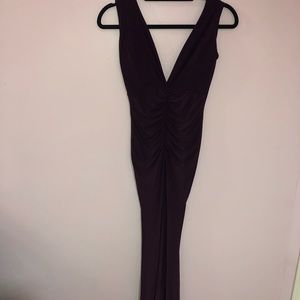 Long formal wine dress